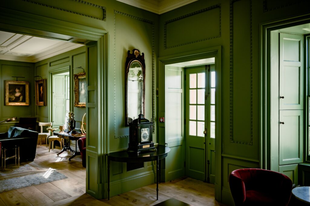 Stylised room with green tones